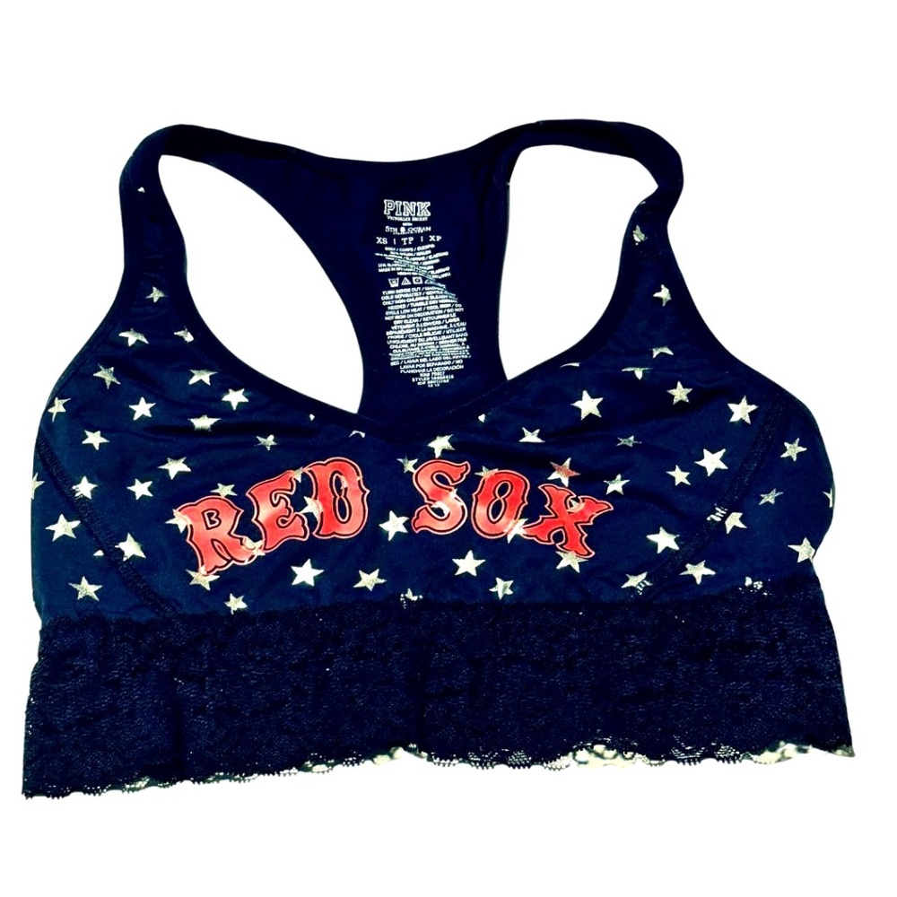 Victoria's Secret PINK MLB Collection Boston Red Sox Bralette Size XS